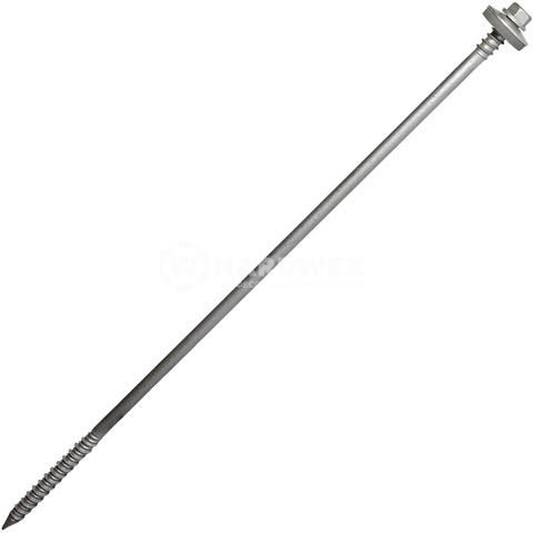 Шурупы для крепления сэндвич-панелей 7.0/6.3x260 мм RUSPERT (SILVER GREY), 20 шт, Hardwex