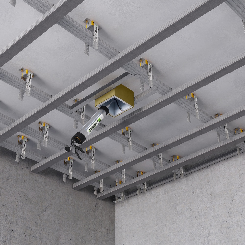 Звукоизоляционный короб для светильников SoundGuard L-BOX (150х150х100)(шт)