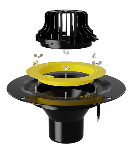 Воронка с обжимным фланцем обогреваемая VMO 110x450