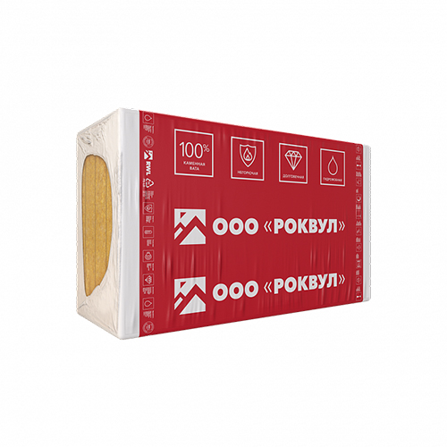 Минеральная вата ROCKWOOL Венти Баттс (1000х600х80) 4 шт (2,4 м2, 0,192 м3) в упаковке