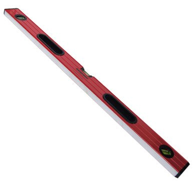Уровень алюминиевый красный с двумя ручками 800 мм, 3 глазка – ТСК Дипломат