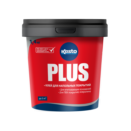 Клей для бытовых напольных покрытий Plus, 1.4 кг, Kesto