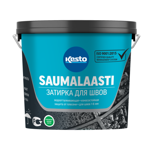 Затирка цементная Saumalaasti 25 цветов, 10 кг, Kesto