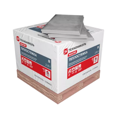 Ц-XPS Теплостяжка Мастер 50L-1-1180х580х60, Панель из экструдированного пенополистирола с полимер-цементной стяжкой, Технониколь, 28 панелей, 19.16 м2