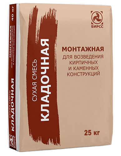 Цементно-известковая смесь БИРСС 41 М50 белая, 40 кг