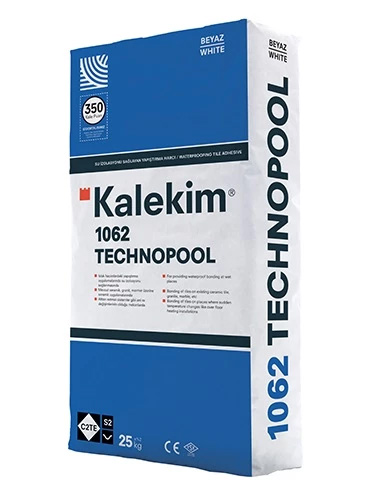 Клей для облицовки бассейна (C2TE S2) 1062 Technopool белый 20 кг, Kalekim
