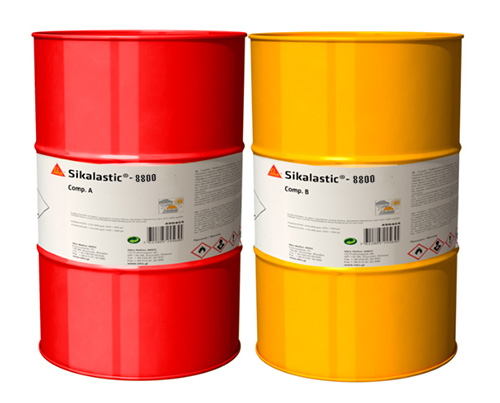 Двухкомпонентная быстротвердеющая жидкая мембрана на основе полимочевины Sikalastic®-8800 RU (компонент А) 200 кг