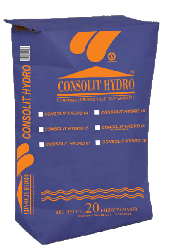 CONSOLIT HYDRO 66 - обмазочная гидроизоляция, 25 кг
