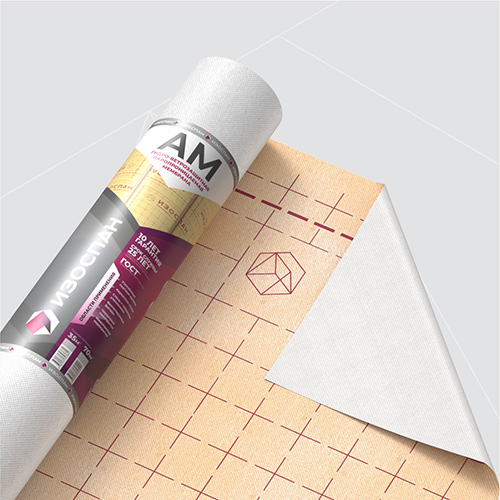 Изоспан АМ, 1,6х9,375 м, (15 м2), Гидро-ветрозащитная паропроницаемая диффузионная мембрана