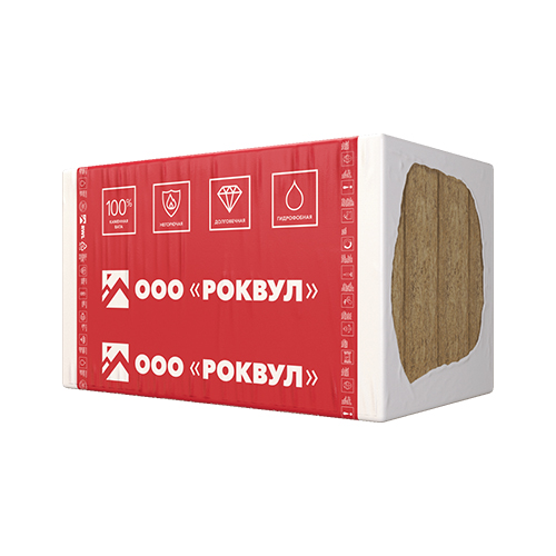 Минеральная вата ROCKWOOL Фасад БАТТС Оптима (1200x600x200) 1 шт (0,72 м2, 0,144 м3) в упаковке
