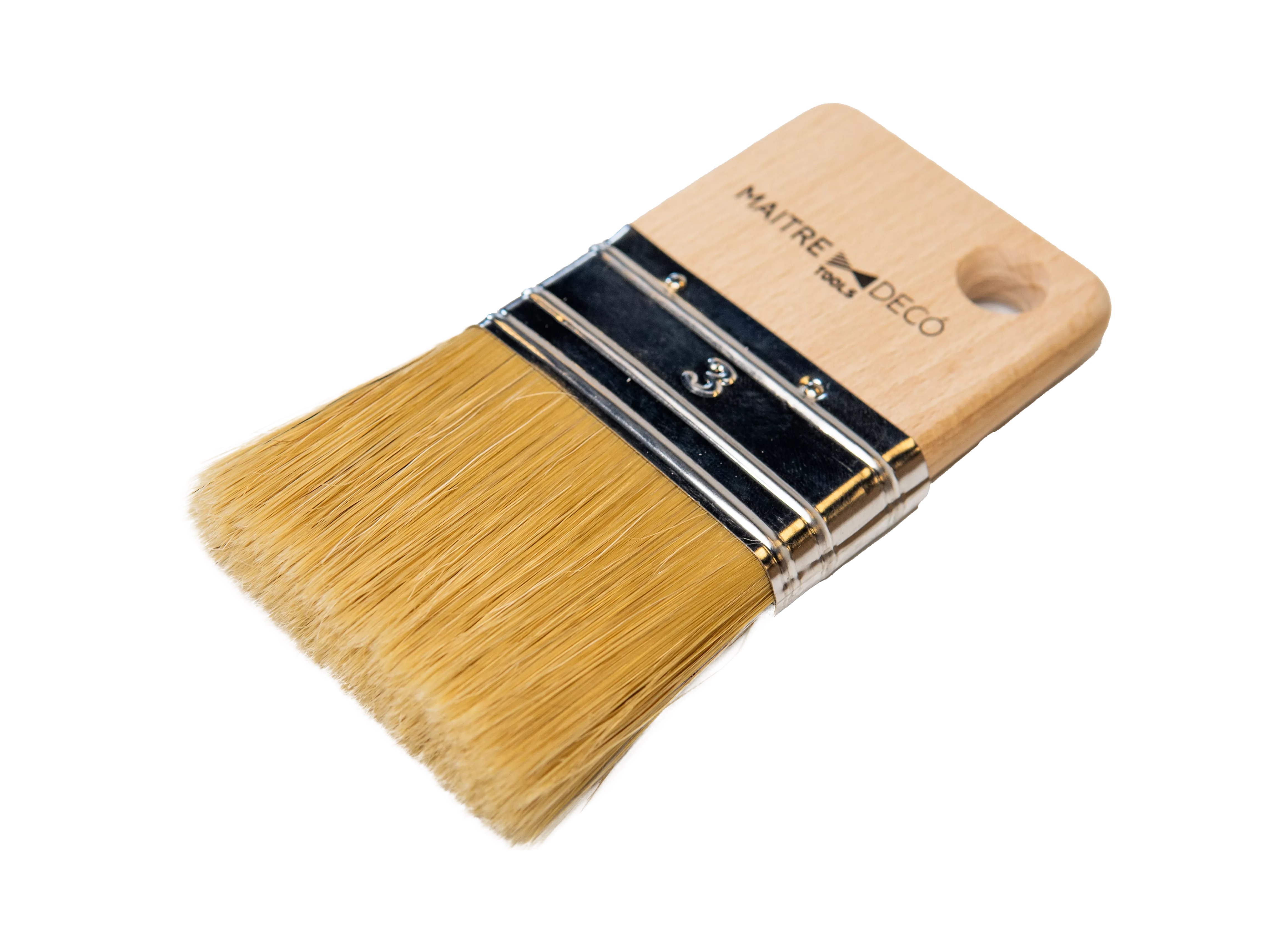 Кисть испанская MAITRE DECO TOOLS 65 мм, смешанная щетина для нанесения декоративных материалов