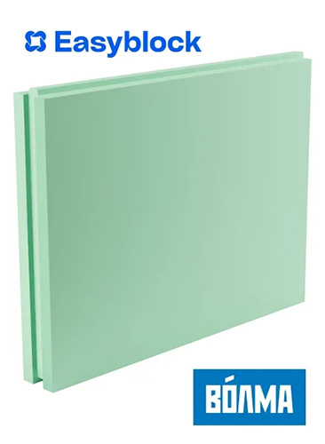 Волма пазогребневая плита влагостойкая ПГП Гидрофоб 667х500х100 мм (полнотелая)