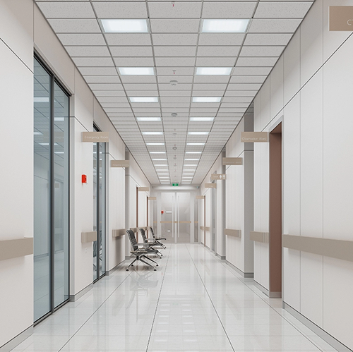 Негорючая акустическая потолочная панель Саундвул (SoundWool) Pixel НГ, кромка Е15 (1200х600х12 мм), 0,72 м2