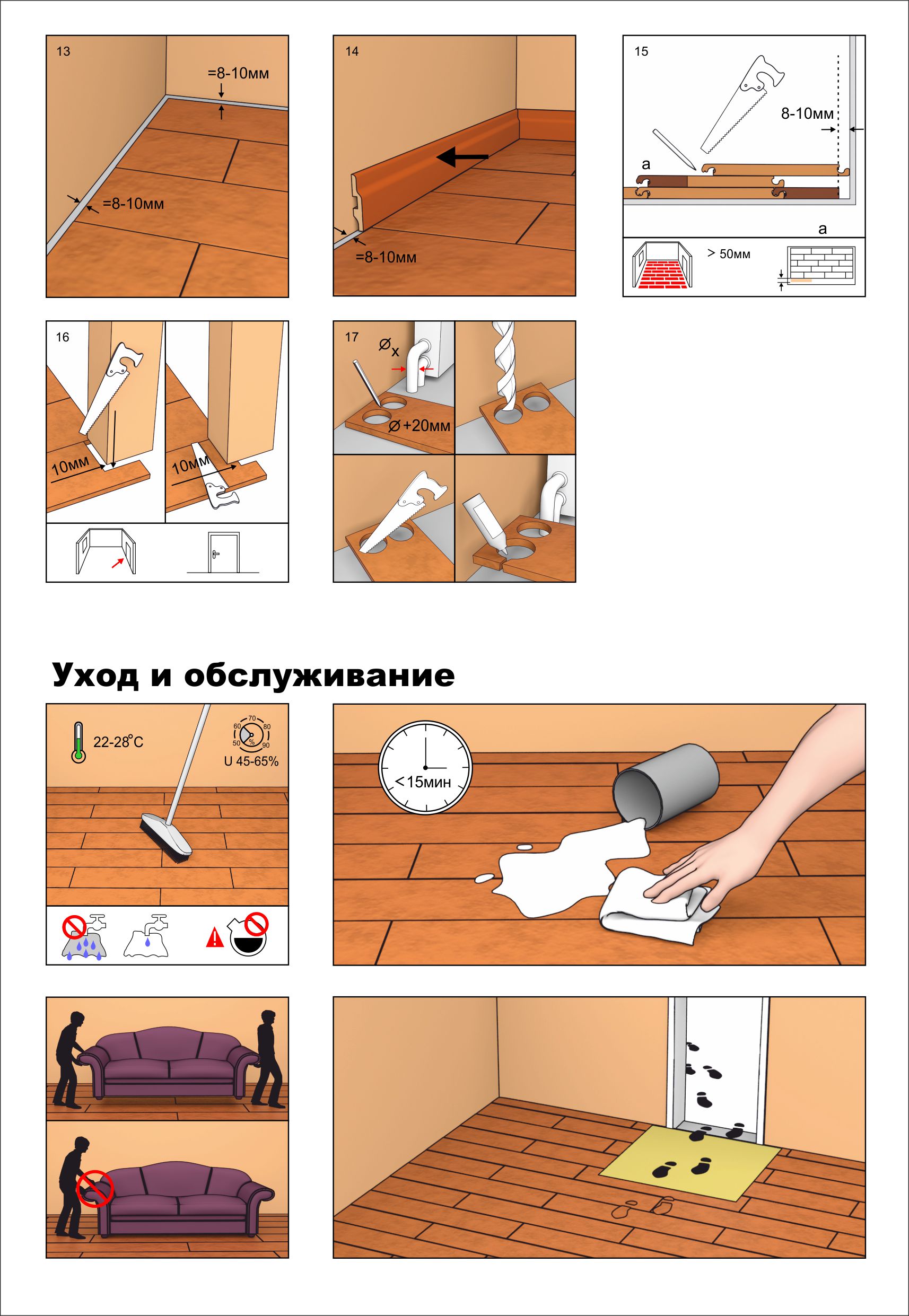 Ламинат FloorWay ТМ-664 Кантри Сандал