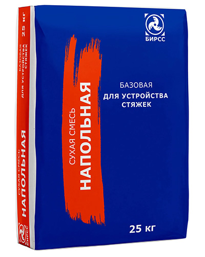 Армированная высокопрочная стяжка для ручного и механизированного нанесения 53 С Мороз БИРСС, 25 кг