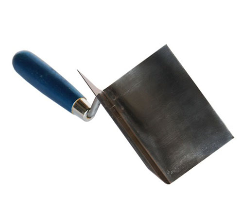 Мастерок для внешних углов из нержавеющей стали с деревянной ручкой 110х75х75 мм – ТСК Дипломат