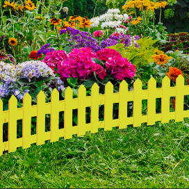 Садовое ограждение Палисадник желтое, Стандартпарк