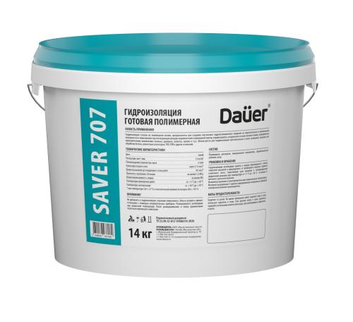 Dauer SAVER 707 Гидроизоляция готовая полимерная, 14 кг
