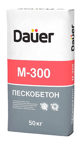 Dauer Сухая смесь М-300 Пескобетон, 50 кг -   за 355 руб .