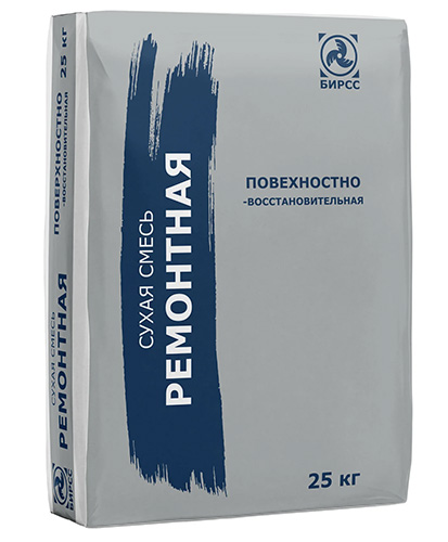 Штукатурная ремонтная смесь БИРСС 30, 25 кг