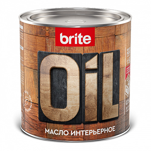 Масло BRITE FLEXX интерьерное бесцветное, банка 0,75 л