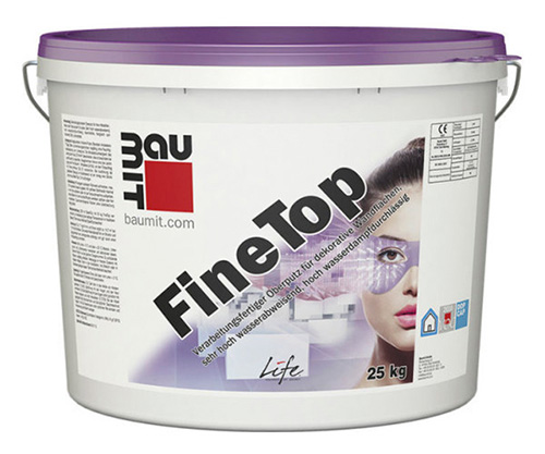 Декоративная универсальная штукатурка Baumit FineTop База, 25 кг