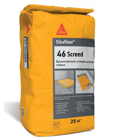 Стяжка высокопрочная быстротвердеющая Sikafloor-46 Screed, мешок 25 кг