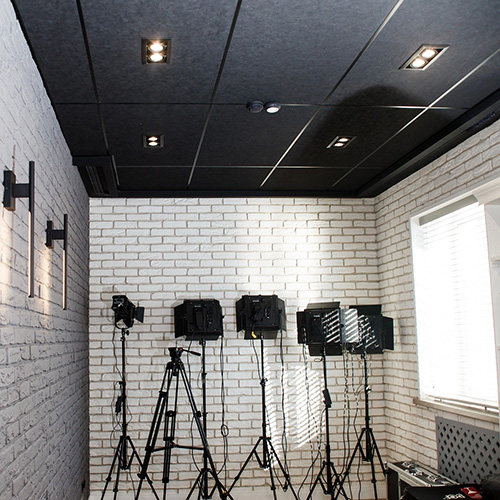 Панель акустическая Акустилайн (Akustiline) Ampir Black (0,6 м х 0,6 м х 20 мм) 0,36 м2