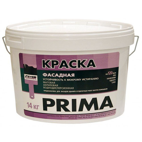 Краска фасадная силиконовая "PRIMA" КОЛОР, 14 кг – ТСК Дипломат