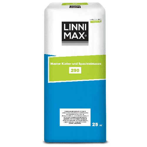 Состав клеевой и базовый штукатурный LINNIMAX 290 Master Klebe- und Spachtelmasse / 290 Мастер Клебе- унд Шпахтельмассе, 25 кг