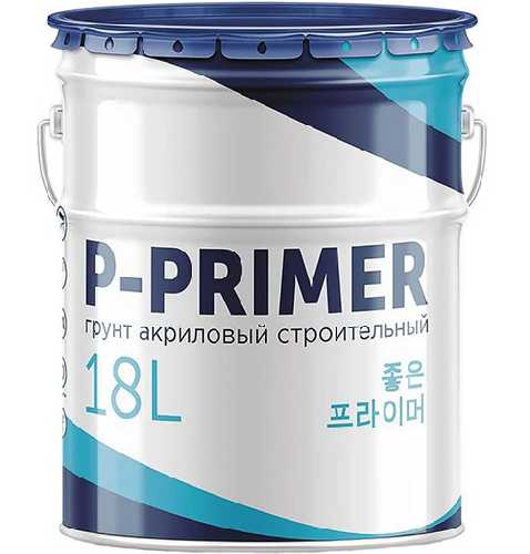 Грунт акриловый строительный Старатели P-PRIMER joh-eun 18 л, Старатели