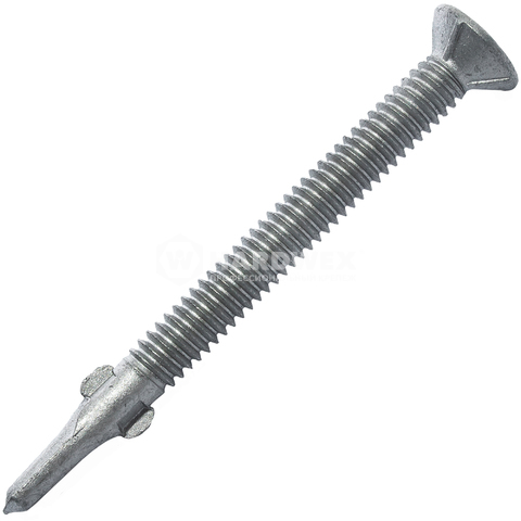 Саморез 6.3x70 мм с плоской головкой, шлиц Torx-30, RUSPERT (SILVER GREY), 100 шт, Hardwex