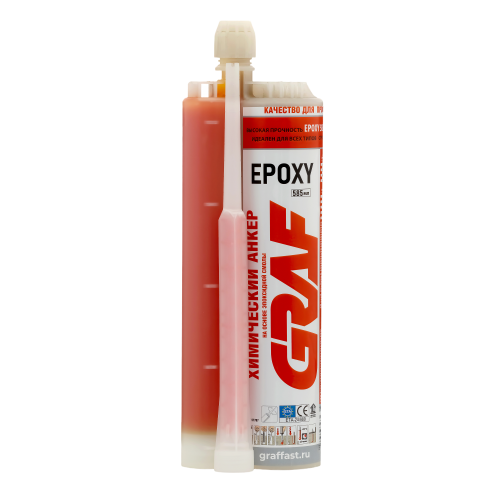 Анкер химический на основе эпоксидной смолы EPOXY, 585 мл, GRAF