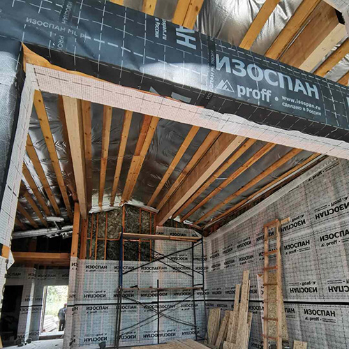 Изоспан RS, 1,6х43,75 м, (70 м2) Армированная паро-гидроизоляция