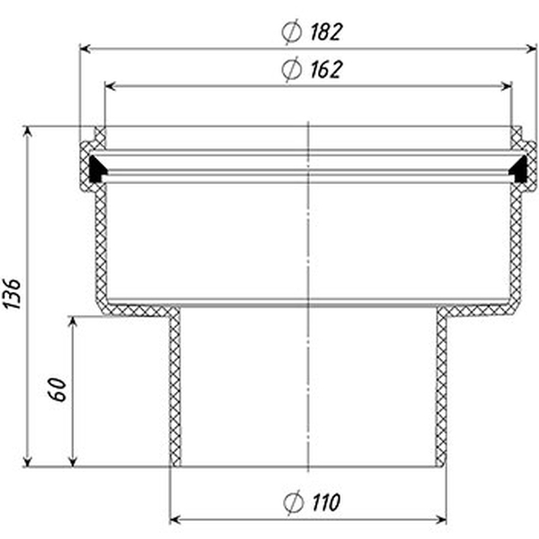 Переход универсальный 110 ТП-82.160/110
