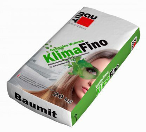 Шпатлевка известково-цементная Baumit KlimaFino, 20 кг