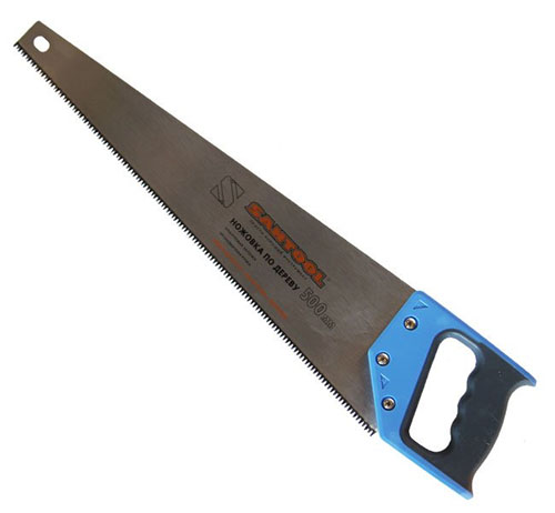 Ножовка по дереву с эргономичной ручкой 500 мм, трехугловая заточка – ТСК Дипломат