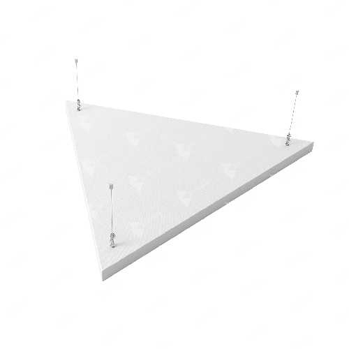 Акустический остров треугольник БасАкустик 1190х953 цвет: белый