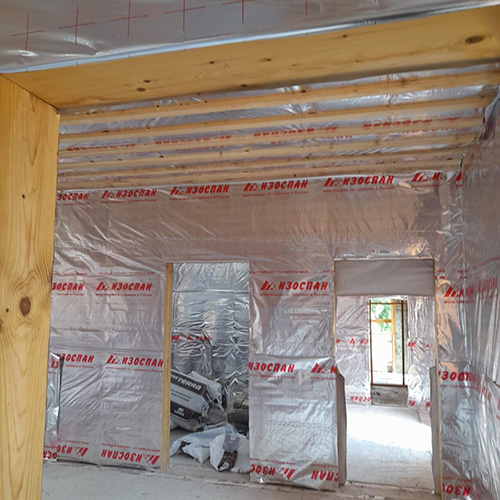 Изоспан FS 12,5х1,2 м, (15 м2) Отражающая гидро- пароизоляция