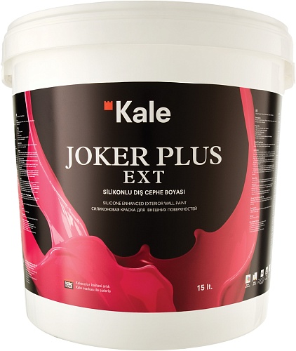 Силиконовая фасадная краска на водной основе 5122 Joker Plus EXT базы A, B, C, D/D 7,5 л, Kalekim