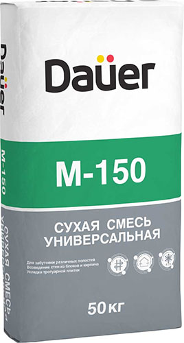 Dauer Сухая смесь М-150 Универсальная М-150, 40 кг, ПМД-10 – ТСК Дипломат