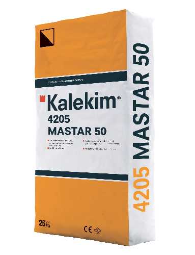 Самовыравнивающаяся толстая стяжка с высокой прочностью (5-50 мм) - C30, 4205 Mastar 50 25 кг, Kalekim