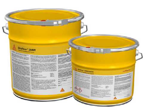 Двухкомпонентное полиуретановое матовое покрытие Sikafloor®-304 W  (A), ведро 4 кг