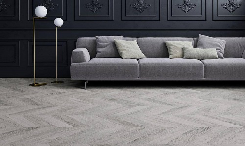 Ламинат Faus Masterpieces Light Grey Chevron / Espiga Light Grey 