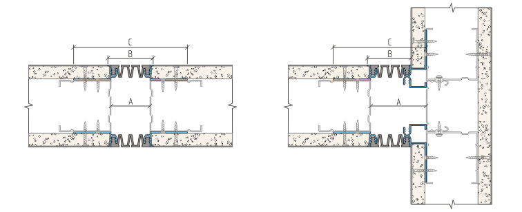 Декоративный деформационный шов ДГК-15-УГЛ/045