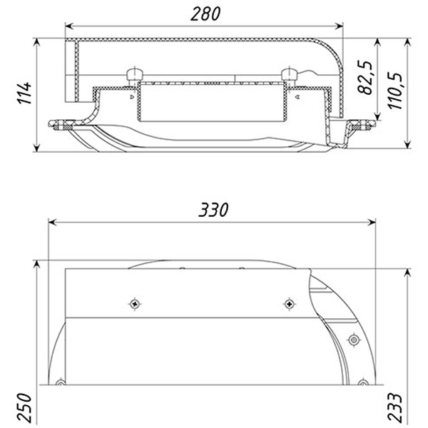 Аэратор кровельный TP-88/K коричневый