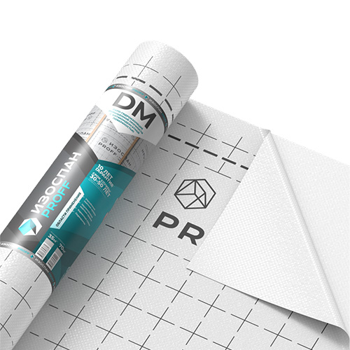 Изоспан DM 3,2х21,875 м, (70 м2) Паро-гидроизоляция повышенной прочности с антиконденсатной поверхностью