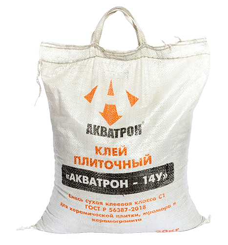 Плиточный клей АКВАТРОН-14У, мешок 20 кг