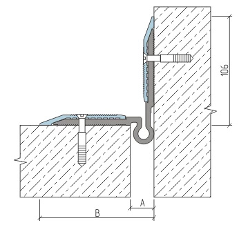 Деформационный шов тип ДПС-0-УГЛ/070-СО