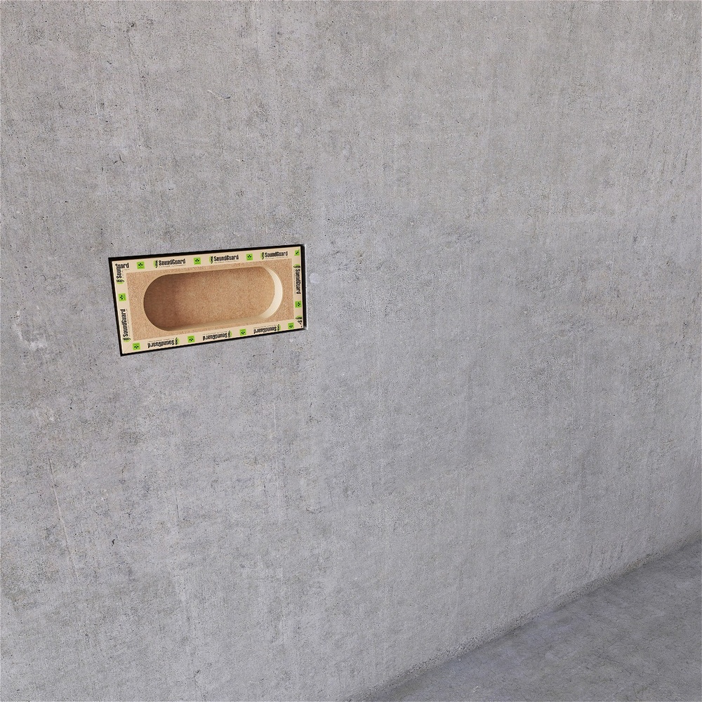 Звукоизоляционный подрозетник 4-секционный SoundGuard P-BOX 4 (350х130х48мм)(шт)